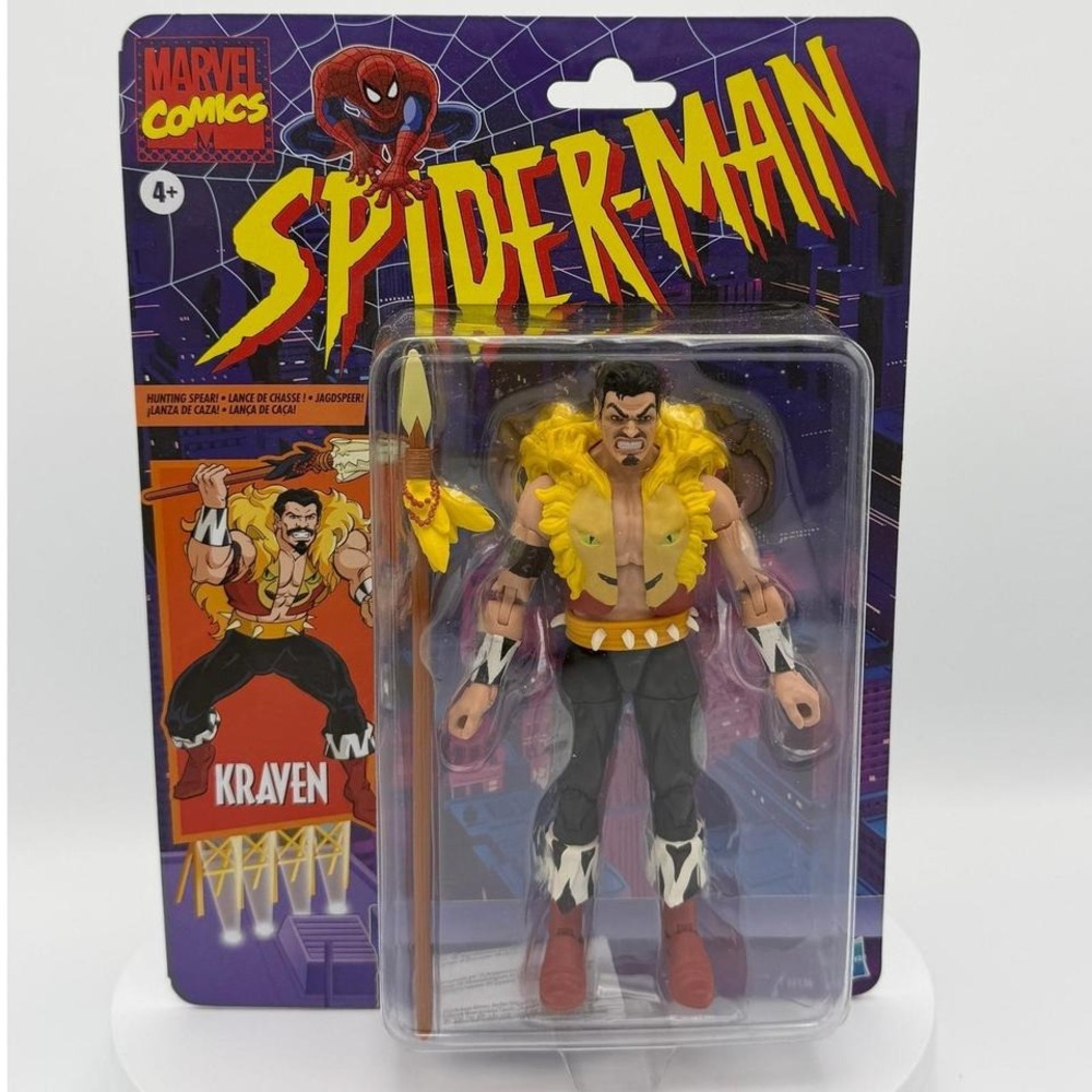 Hasbro Marvel Legends Retro Kraven the Hunter 6" Spider-Man Figure Not Mint
